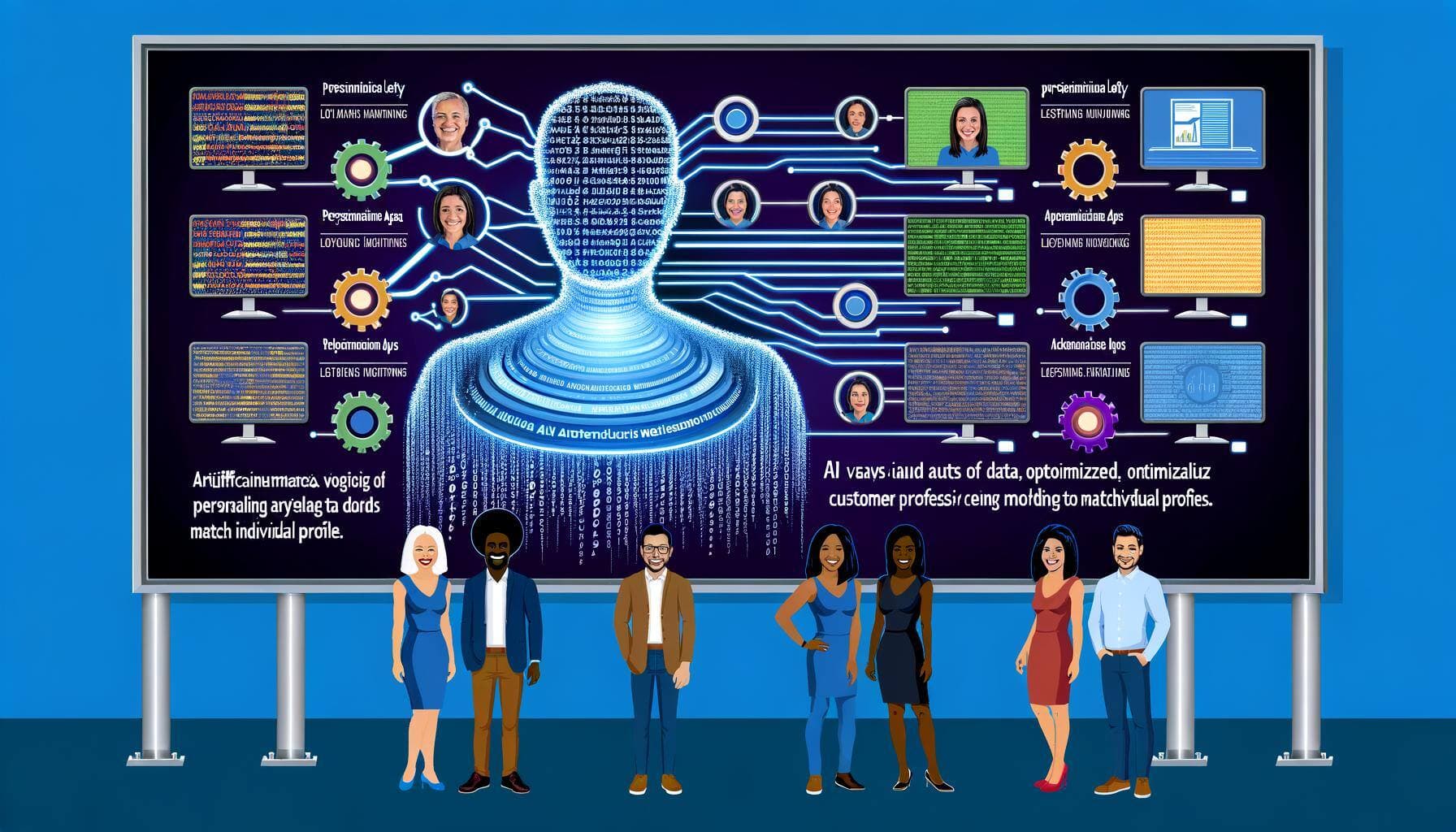 Ilustración sobre IA para contenido emocional para marcas que venden en retailers y marketplaces