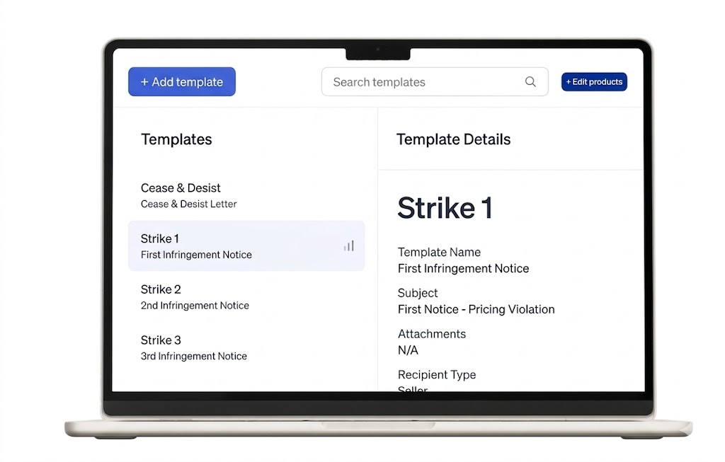MAP enforcement notifications and real-time compliance dashboard